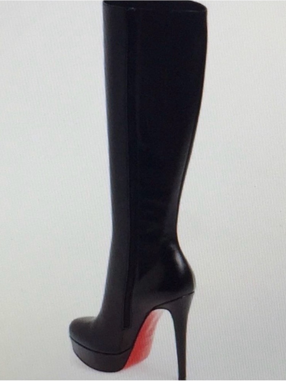 Christian Louboutin Black Bianca Botta Platform Boot 38.5 - Picture 2 of 9